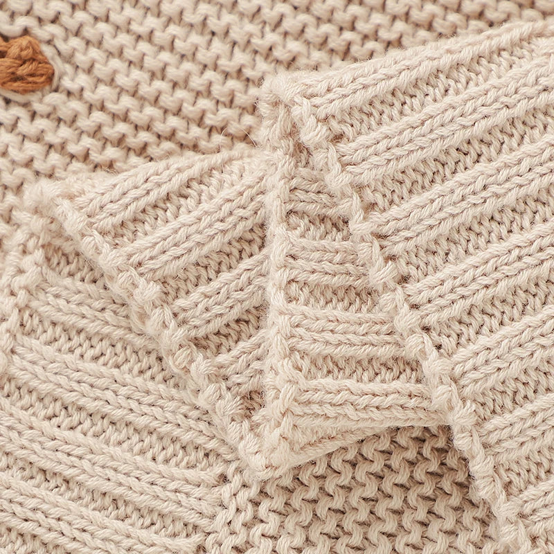 Ultra-Soft Cotton Baby Blanket – Knitted Muslin Swaddle Wrap for Newborns