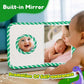 Soft Baby Photo Album Book – First Year Memory Book with Safe Mirror for Babies & Toddlers