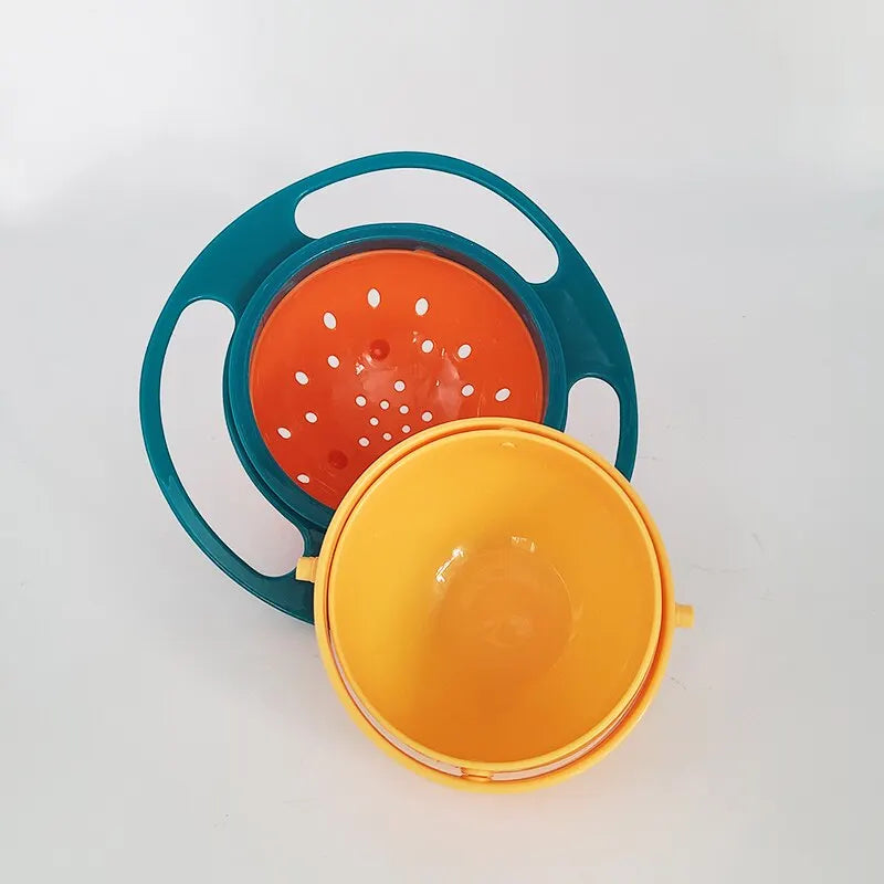 360° Rotating Baby Feeding Bowl – Spill-Resistant Training Bowl for Toddlers