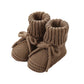 Adorable Baby Bow Knit Sock Shoes – Soft Cotton Crawling Shoes for 0–12 Months