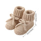 Adorable Baby Bow Knit Sock Shoes – Soft Cotton Crawling Shoes for 0–12 Months