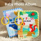 Soft Baby Photo Album Book – First Year Memory Book with Safe Mirror for Babies & Toddlers