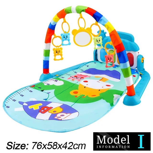 Baby Kick & Play Piano Gym Mat – Musical Activity Play Gym for Newborns & Toddlers