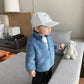 Kids Plush Winter Jacket – Warm Solid Color Zip-Up Coat for Toddlers