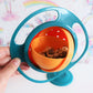 360° Rotating Baby Feeding Bowl – Spill-Resistant Training Bowl for Toddlers
