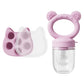 Silicone Baby Fruit Feeder & Freezer Tray Set – Self Feeding Pacifier for Fresh Food & Breastmilk Popsicles
