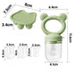Silicone Baby Fruit Feeder & Freezer Tray Set – Self Feeding Pacifier for Fresh Food & Breastmilk Popsicles