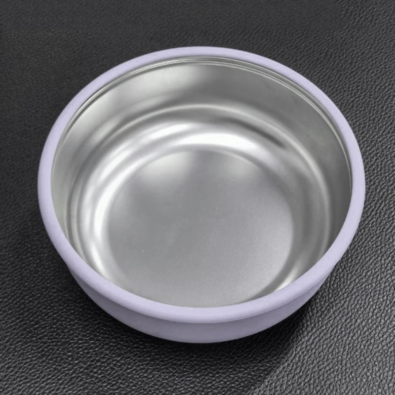 Silicone Suction Baby Bowl with Detachable Stainless Steel Bowl – Infant Feeding Tableware