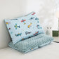 Cartoon Baby Pillow – Removable Washable Cotton Toddler Pillow with Zipper