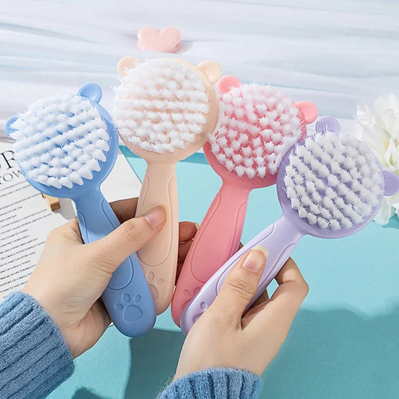 2-Piece Baby Hair Brush & Comb Set – Soft Nylon Newborn Scalp Massage Grooming Kit