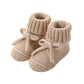 Adorable Baby Bow Knit Sock Shoes – Soft Cotton Crawling Shoes for 0–12 Months