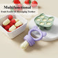 Silicone Baby Fruit Feeder & Freezer Tray Set – Self Feeding Pacifier for Fresh Food & Breastmilk Popsicles