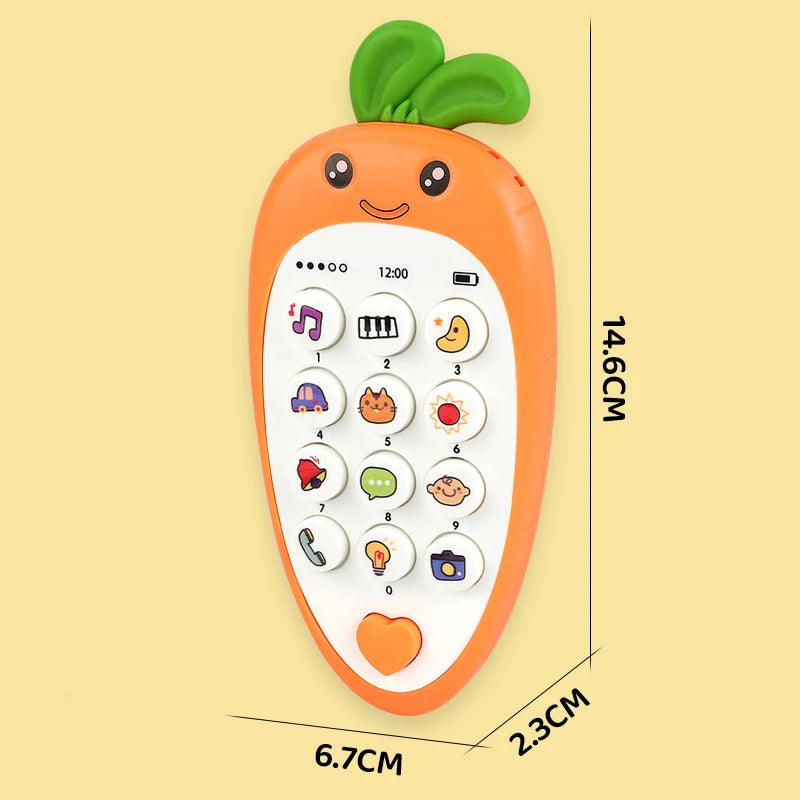 Baby Music Phone Toy with Teether – Early Learning Sound Telephone for Infants & Toddlers