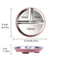 304 Stainless Steel Baby Divided Plate – Silicone Suction Base Toddler Feeding Tray