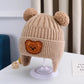 Baby Bear Ear Winter Hat – Thick Warm Knitted Beanie for Babies & Toddlers