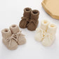 Adorable Baby Bow Knit Sock Shoes – Soft Cotton Crawling Shoes for 0–12 Months