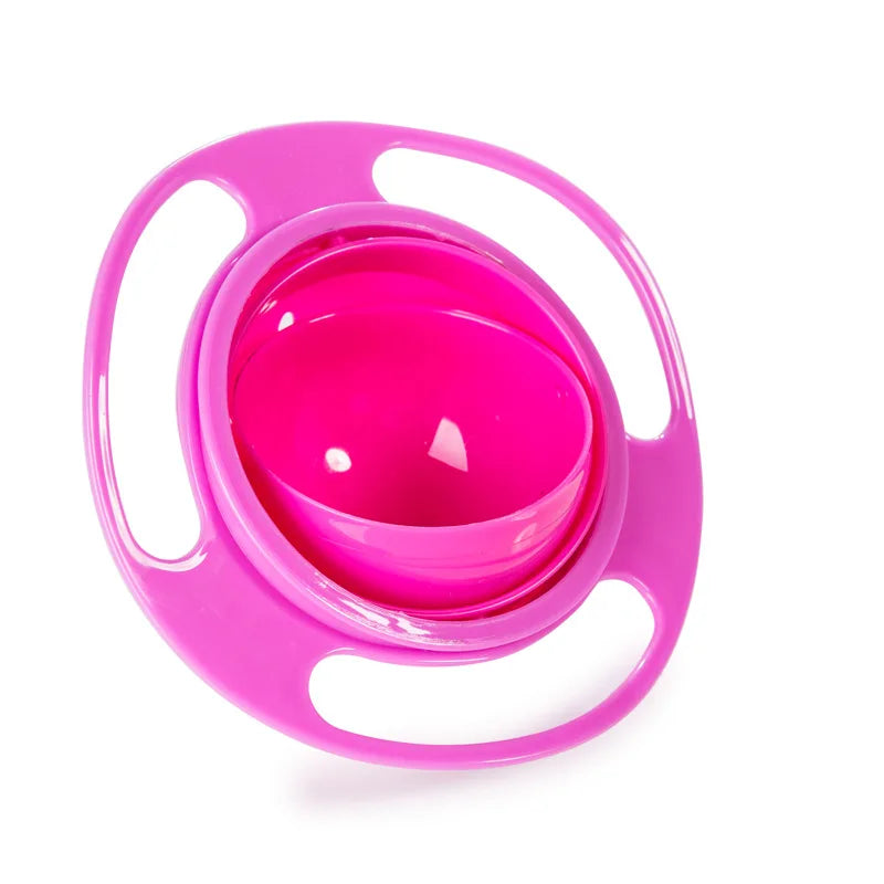 360° Rotating Baby Feeding Bowl – Spill-Resistant Training Bowl for Toddlers