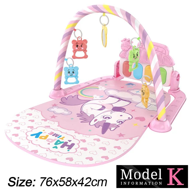 Baby Kick & Play Piano Gym Mat – Musical Activity Play Gym for Newborns & Toddlers