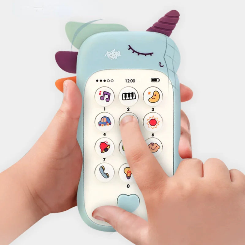 Baby Music Phone Toy with Teether – Early Learning Sound Telephone for Infants & Toddlers