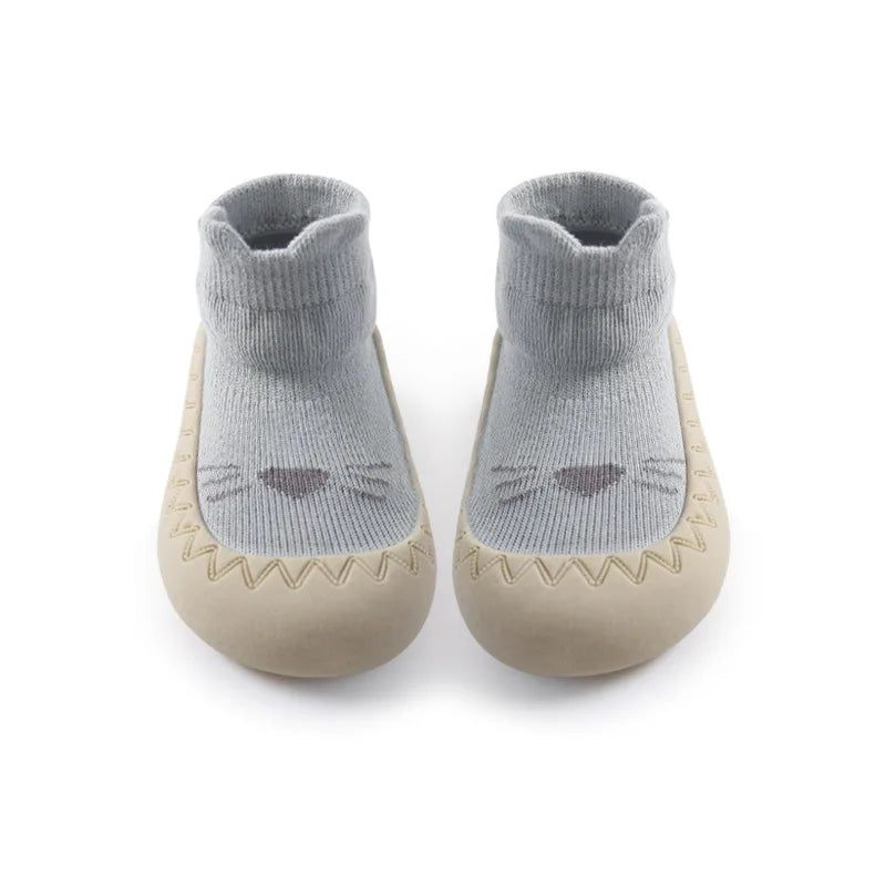 Soft Baby Floor Sock Shoes – Non-Slip Cartoon Crawling Shoes for Newborns & Toddlers