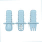 3-Piece Silicone Baby Spoon & Fork Feeding Set – Choking-Proof Self-Feeding Utensils