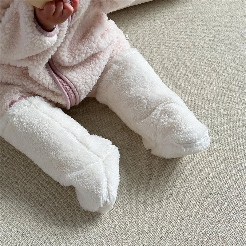 Thick Baby Plush Floor Socks – Warm Anti-Slip Winter Foot Warmers for Kids