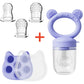 Silicone Baby Fruit Feeder & Freezer Tray Set – Self Feeding Pacifier for Fresh Food & Breastmilk Popsicles