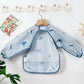 Elinfant Waterproof Long Sleeve Baby Bib – Easy Clean Feeding Smock for Toddlers