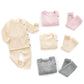 Cotton Baby Knitted Sweater Set – Newborn Top & Pants Clothing Set
